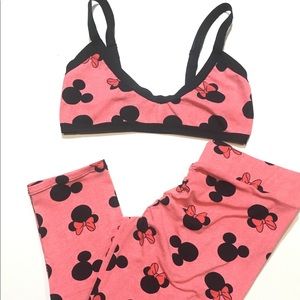 New Home Pj Set Top Legging Capri Small